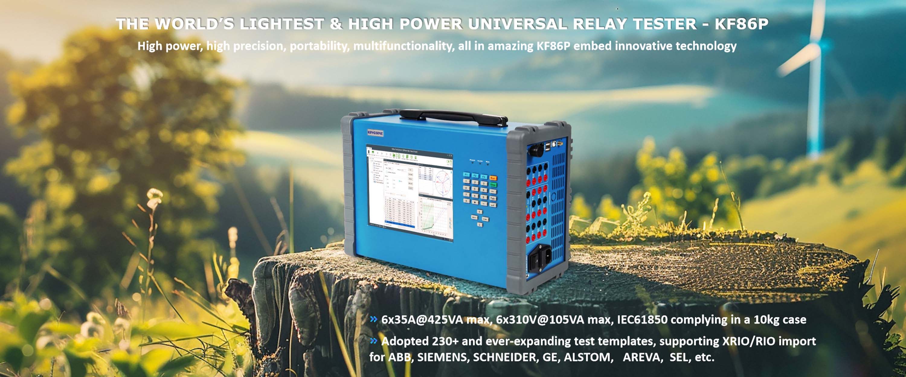 THE WORLD'S LIGHTEST & HIGH POWER UNIVERSAL RELAY TESTER - KF86P